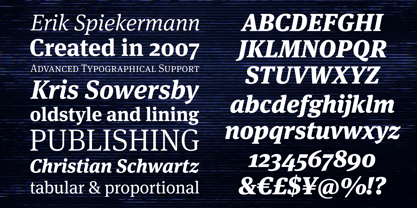 FF Meta Serif Font Poster 3